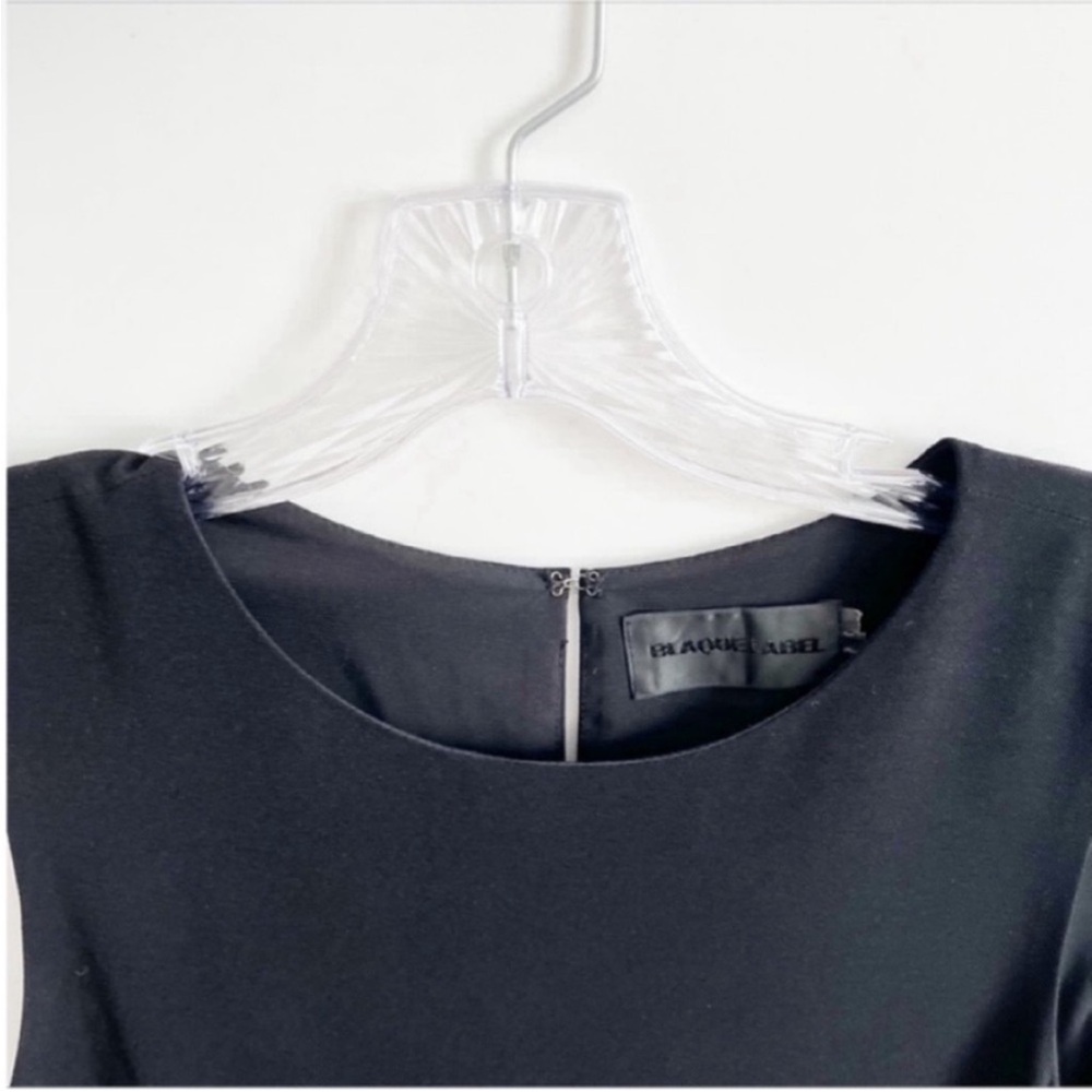 Blaque Label Revolve shift dress black sleeveless column midi pockets - Picture 4 of 8
